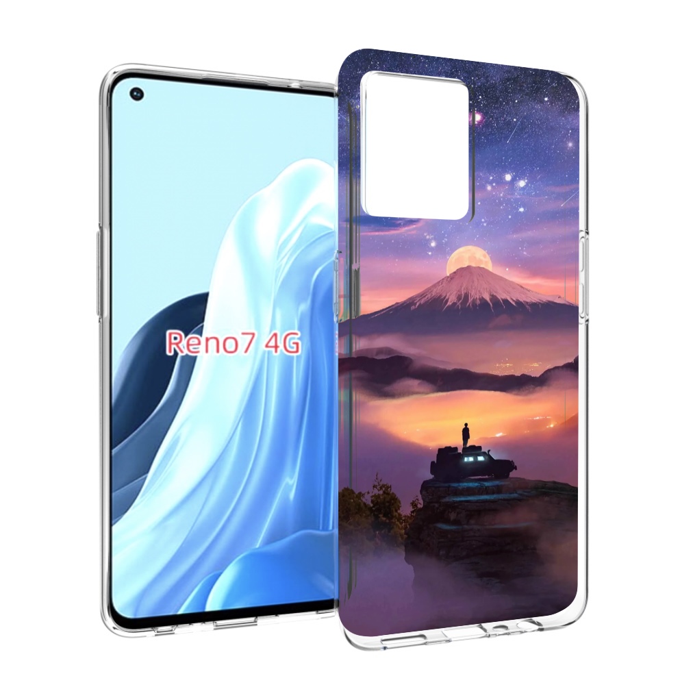 

Чехол MyPads ночь-в-горах для OPPO RENO 7 4G, Прозрачный, Tocco