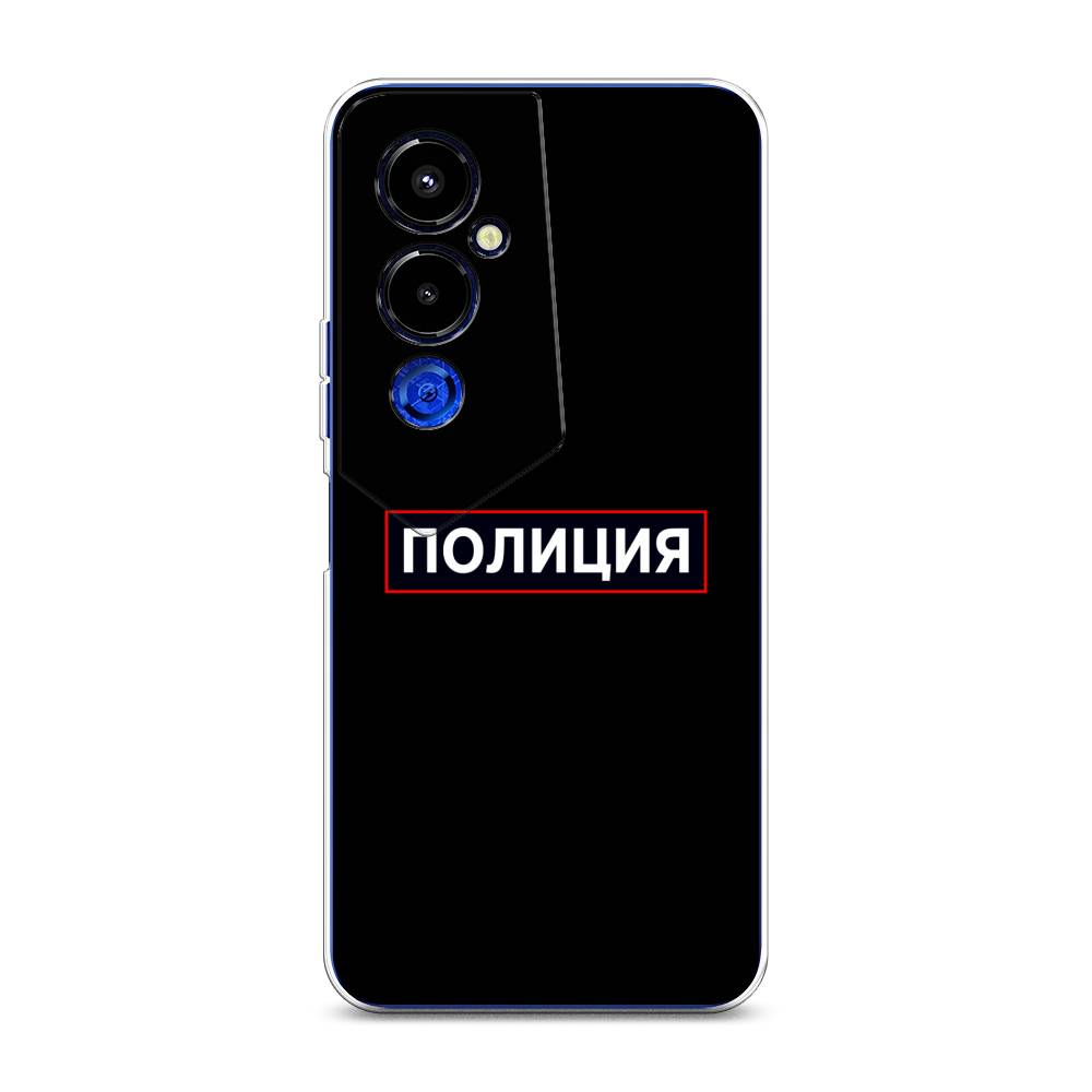 

Чехол Awog на Tecno Pova 4 pro / Техно Пова 4 Про "Police logo", Черный;белый;красный