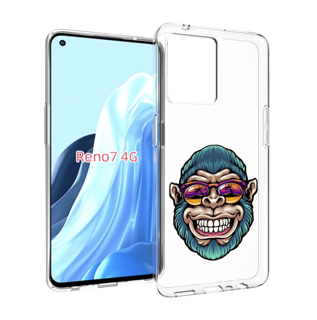 

Чехол MyPads обезьяна улыбается для OPPO RENO 7 4G, Прозрачный, Tocco