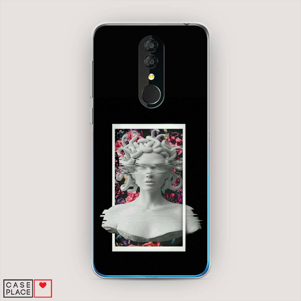 

Чехол на Alcatel 3 5053Y (2019) "Web Punk Медуза Горгона", Черный;серый, 170550-6