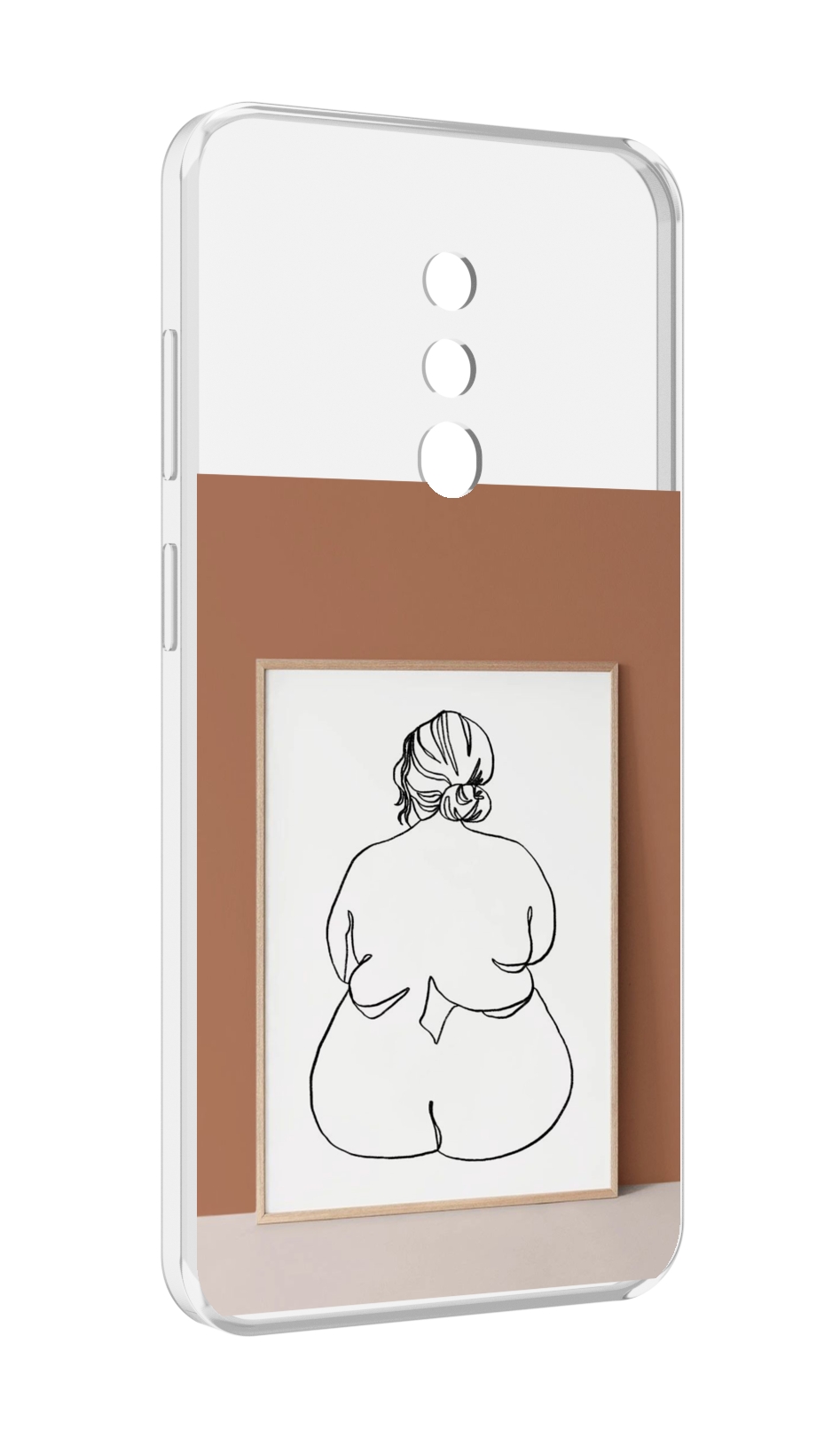 

Чехол MyPads Body Positive Female Figure Line Art женский для Blackview BV5200, Прозрачный, Tocco