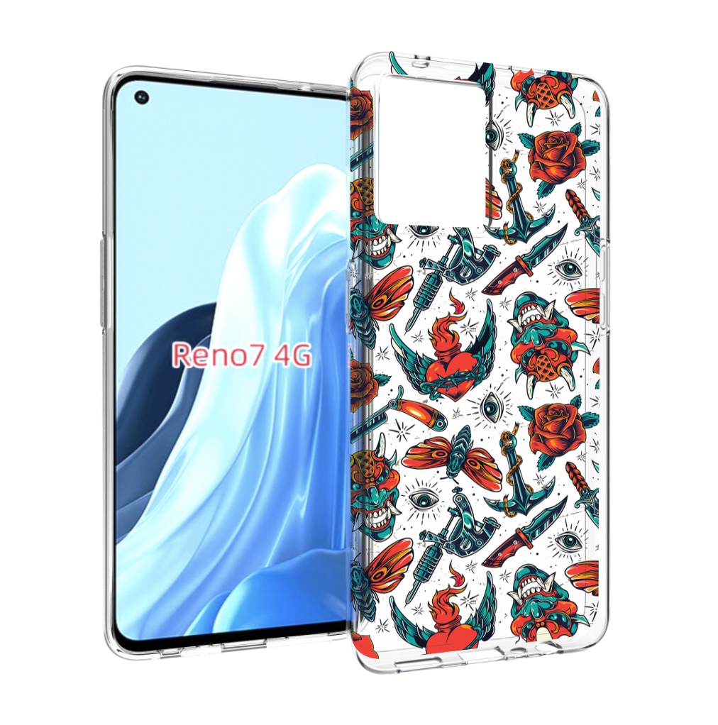 

Чехол MyPads олд-скул-пак для OPPO RENO 7 4G, Прозрачный, Tocco