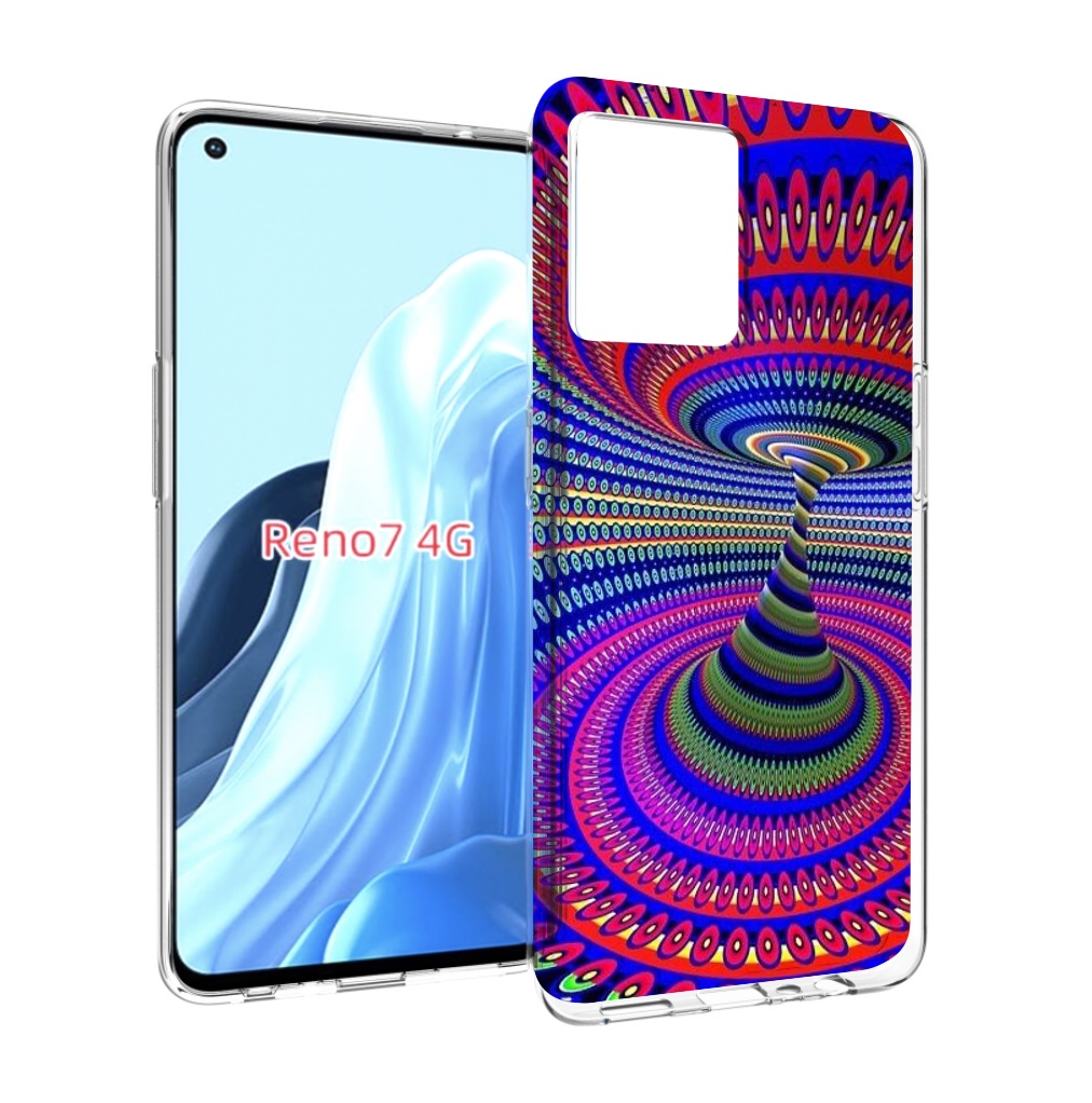 

Чехол MyPads оптическая иллюзия для OPPO RENO 7 4G, Прозрачный, Tocco