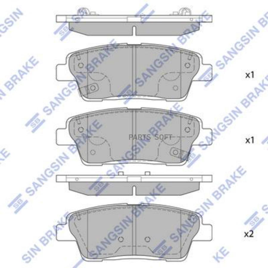 

Колодки Тормозные Sangsin brake sp1546a