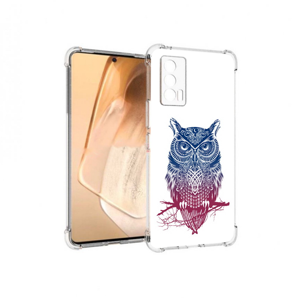 

Чехол MyPads Tocco для Vivo iQOO Neo 5 хиппи сова (PT226960.398.664), Прозрачный, Tocco