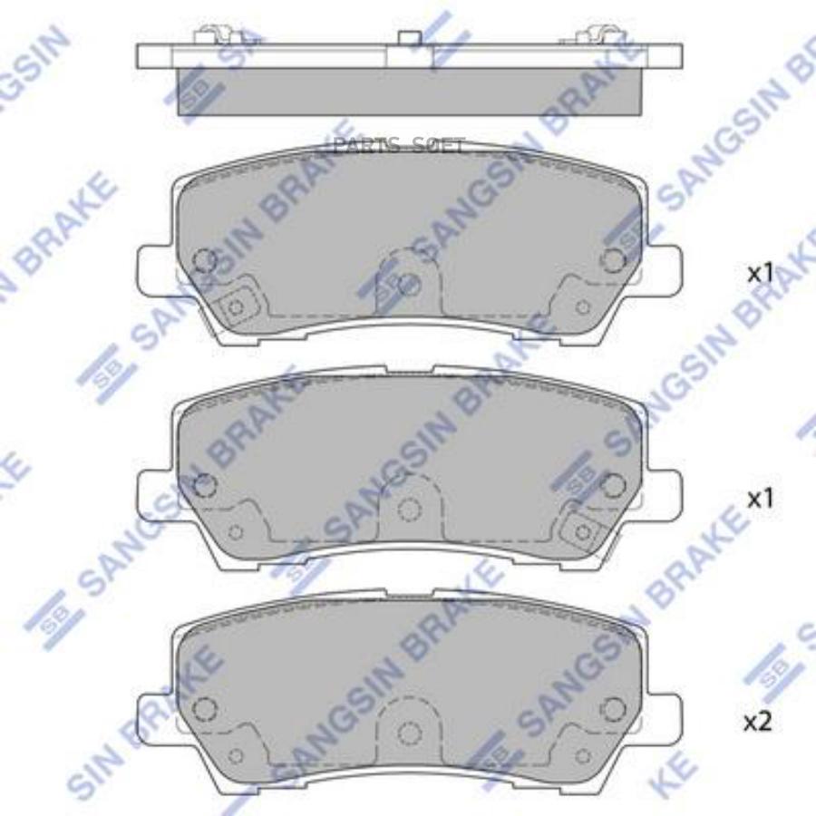 

Колодки Тормозные Sangsin brake sp4068