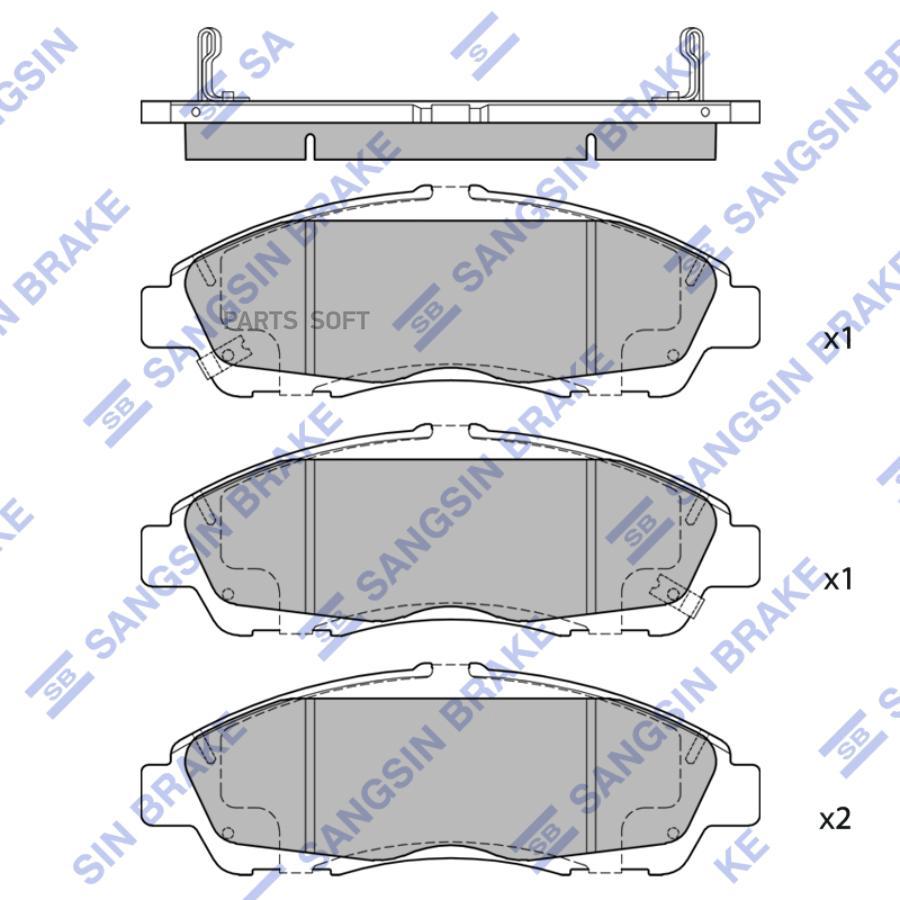 

Колодки Тормозные Sangsin brake sp4110