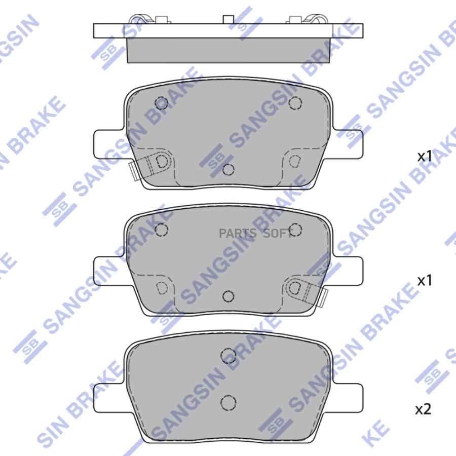 

Колодки Тормозные Sangsin brake sp4116