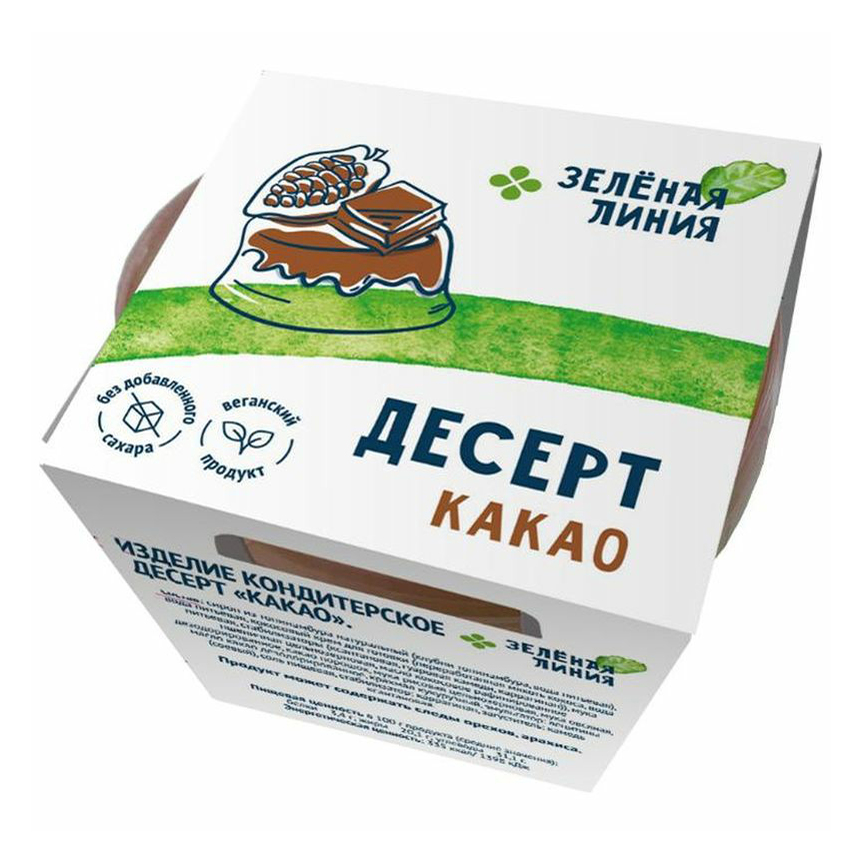 

Десерт Зелёная линия Какао 95 г