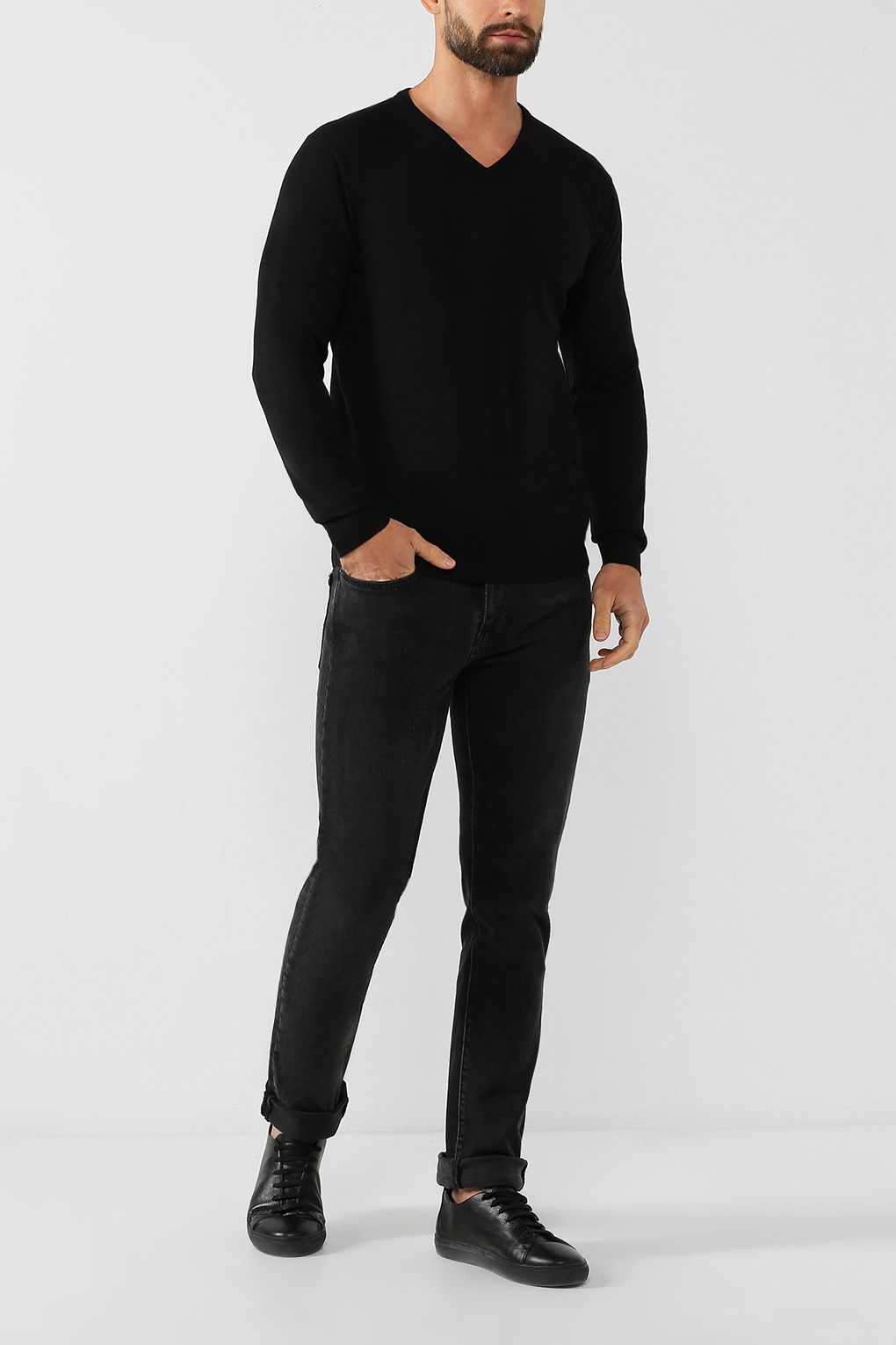 Пуловер мужской Construe 2101 JARWELL черный XS