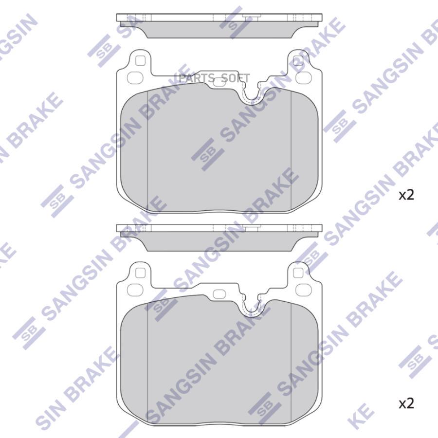 

Колодки Тормозные Sangsin brake sp4126a