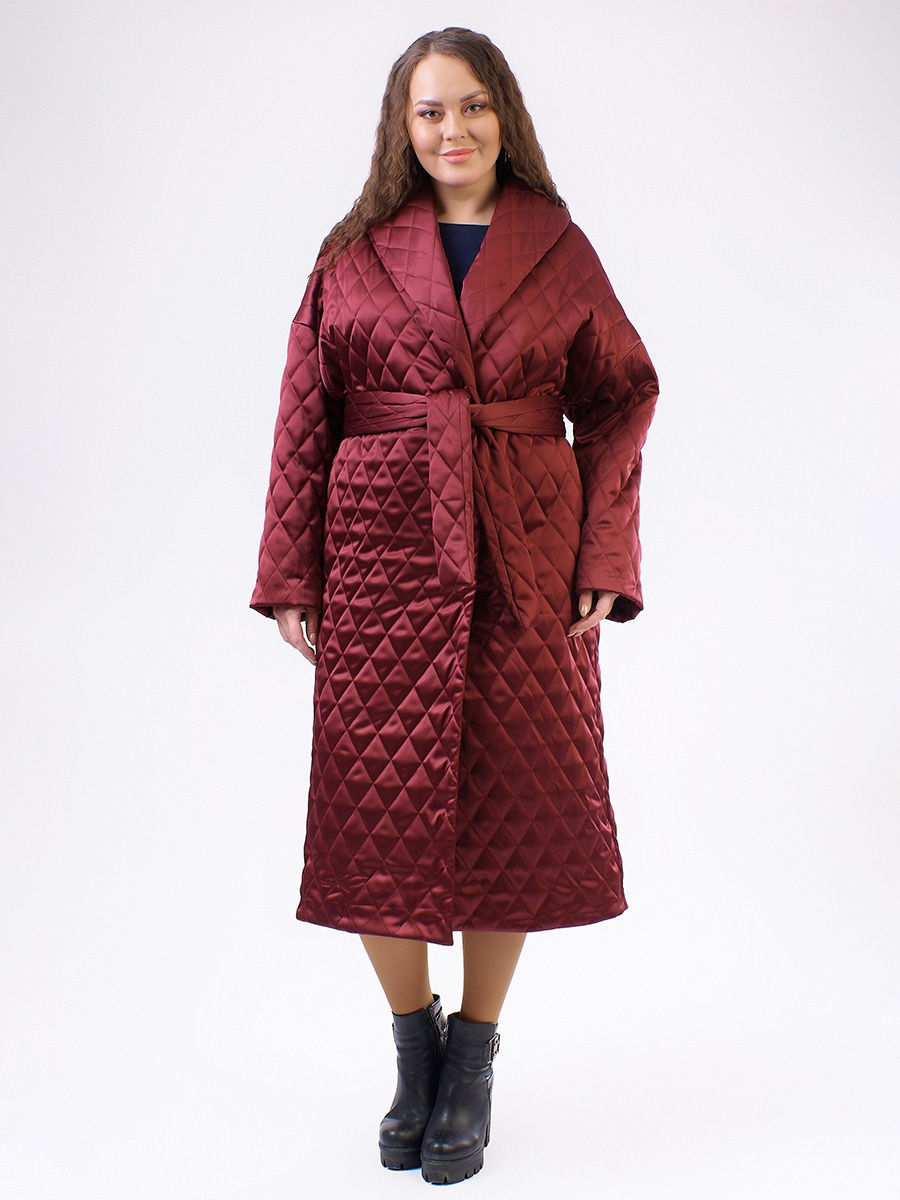 Пальто женское Louren Wilton 96 бордовое 48 RU