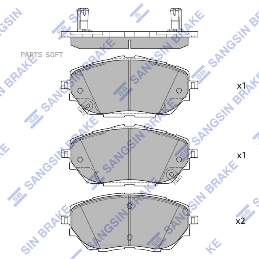 

Колодки Тормозные Sangsin brake sp4213a
