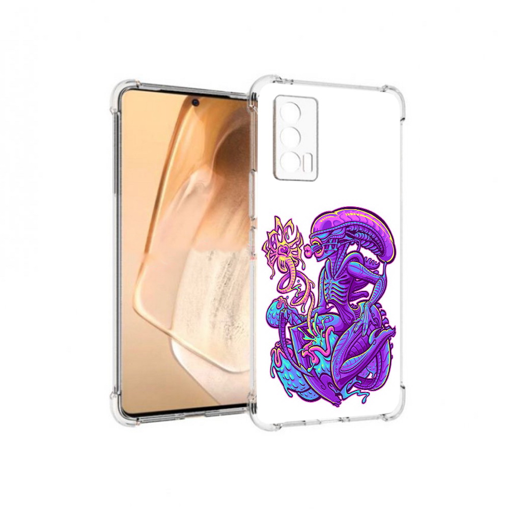 

Чехол MyPads Tocco для Vivo iQOO Neo 5 чужой фиолетовый цвет (PT226960.398.693), Прозрачный, Tocco