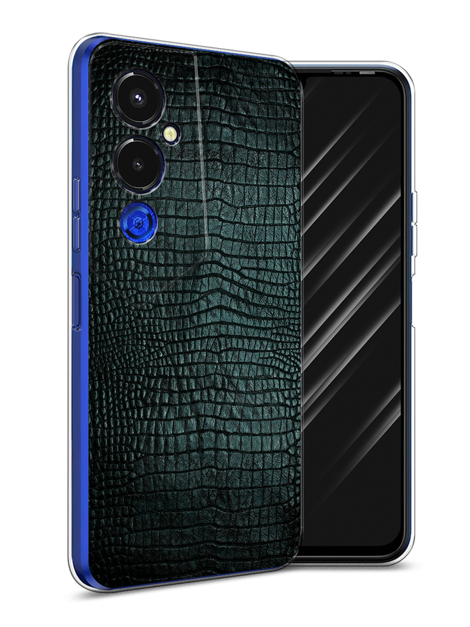 

Чехол Awog на Tecno Pova 4 pro / Техно Пова 4 Про "Черная змея", Черный;серый;голубой