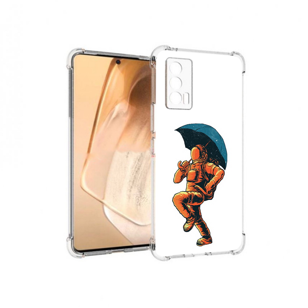 

Чехол MyPads Tocco для Vivo iQOO Neo 5 шагающий космонавт с зонтом (PT226960.398.695), Прозрачный, Tocco