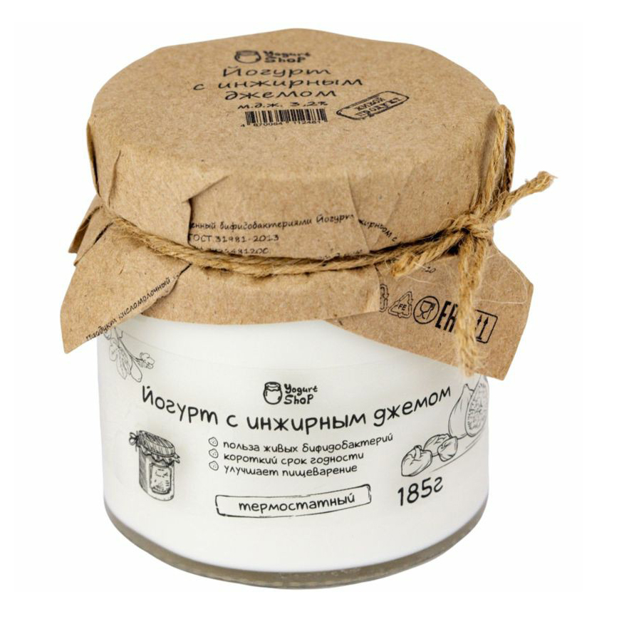

Йогурт Yogurt Shop с инжирным джемом 3,2% 185 г