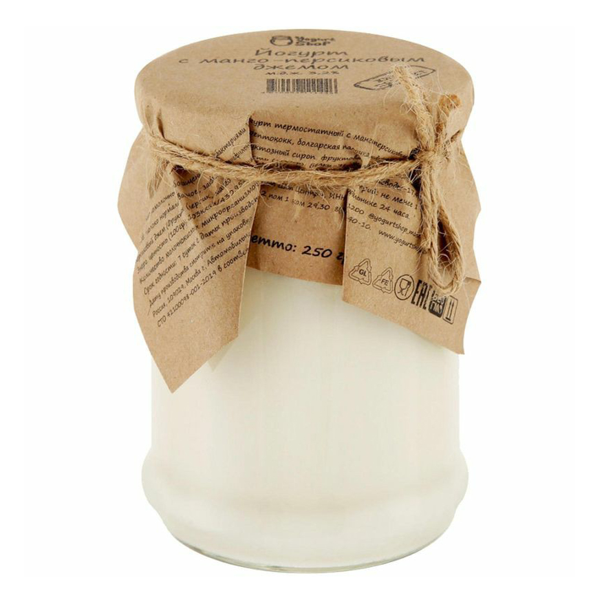 

Йогурт Yogurt Shop с манго-персиковым джемом 3,2% 185 г