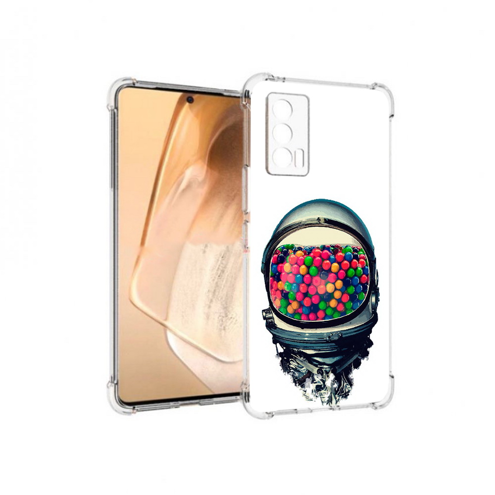 

Чехол MyPads Tocco для Vivo iQOO Neo 5 шлем космонавта (PT226960.398.700), Прозрачный, Tocco