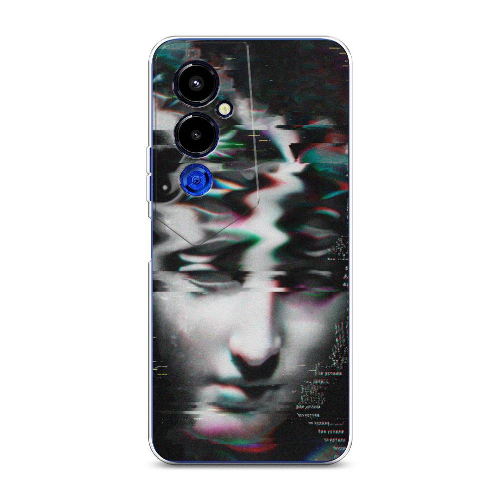 

Чехол Awog на Tecno Pova 4 pro / Техно Пова 4 Про "Glitch Art", Серый
