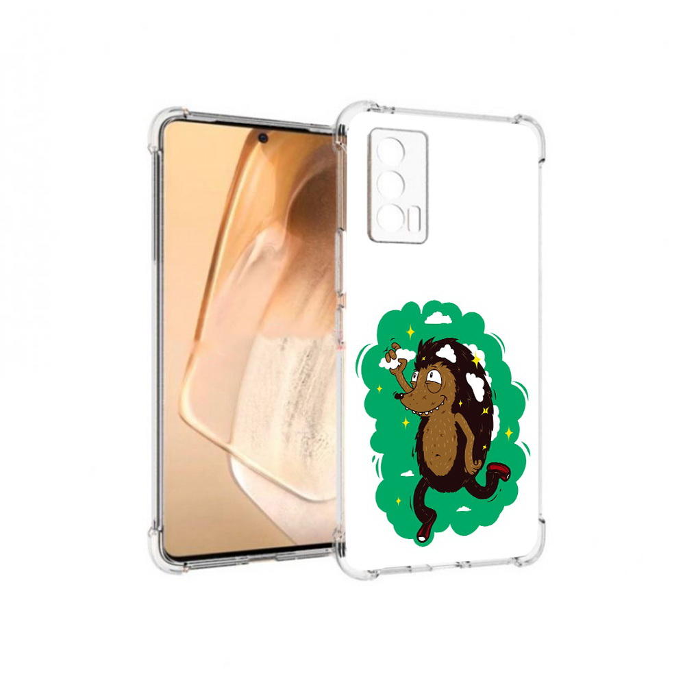

Чехол MyPads Tocco для Vivo iQOO Neo 5 Ежик в облаках (PT226960.398.77), Прозрачный, Tocco