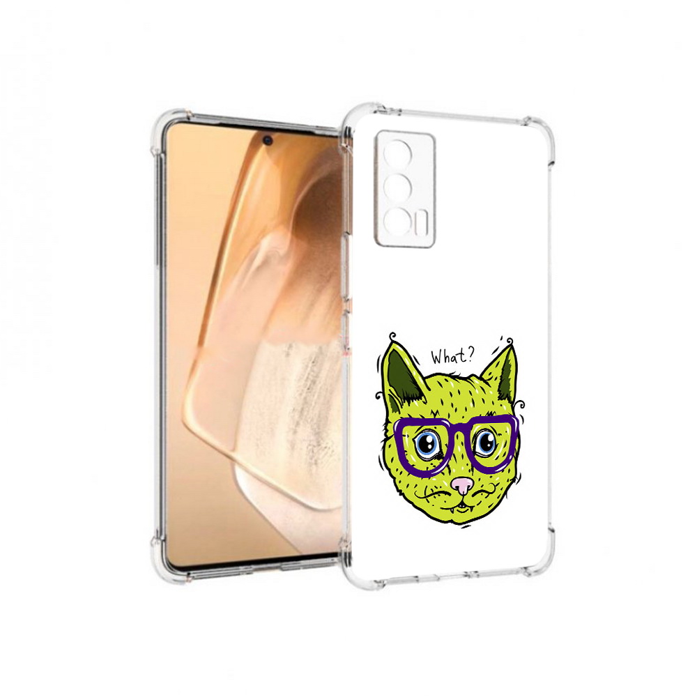 

Чехол MyPads Tocco для Vivo iQOO Neo 5 Зеленый кот (PT226960.398.86), Прозрачный, Tocco
