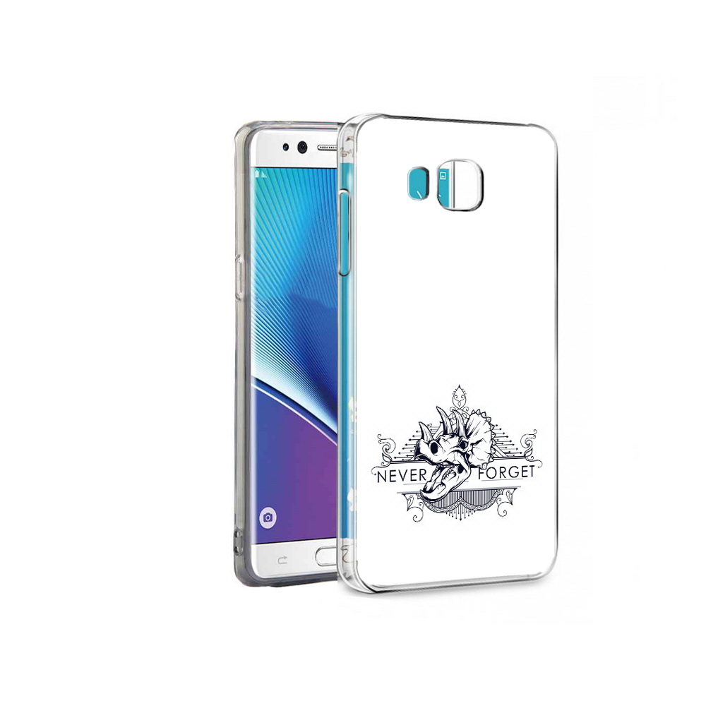 

Чехол MyPads Tocco для Samsung Galaxy Note 7 логотип носорога никогда не забуду, Прозрачный, Tocco