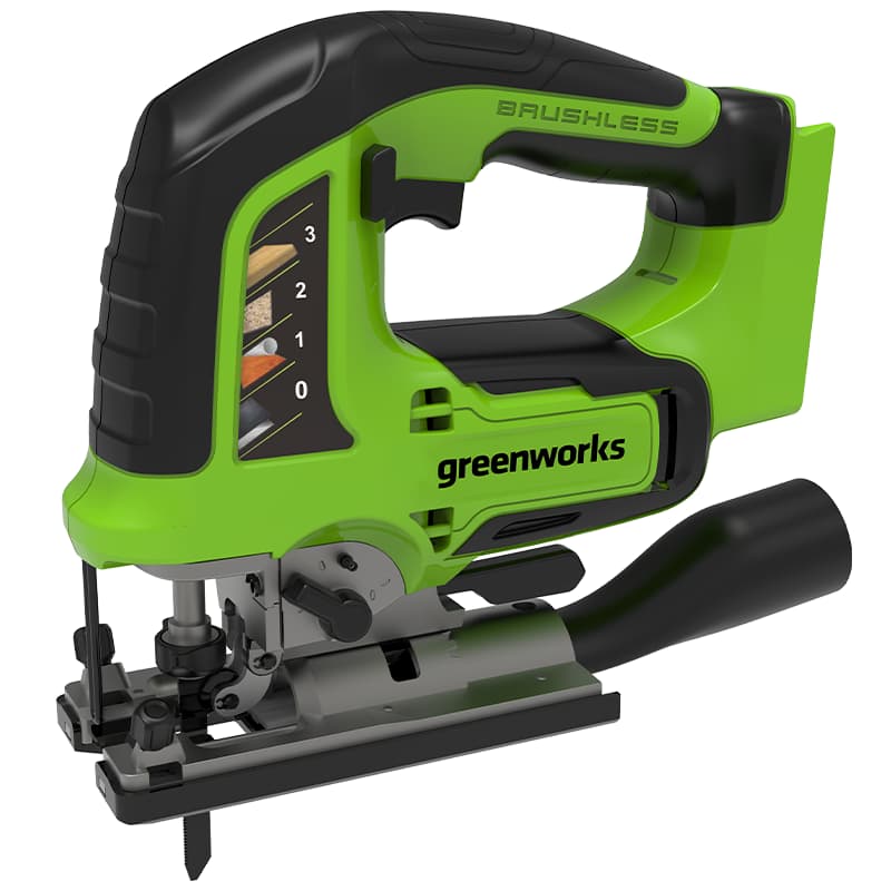 фото Лобзик аккумуляторный grenworks gd24js 24v, безщеточный, без акб и зу 3601407 greenworks