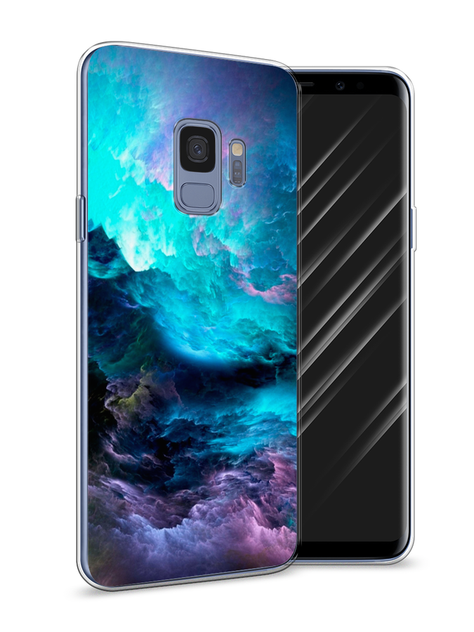 

Чехол Awog на Samsung Galaxy S9 "Бирюзовое небо", Фиолетовый;черный, 25750-4