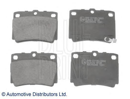 

Колодки Тормозные Дисковые Mitsubishi: Pajero Sport 2.5 Td, 3.0 V6 97- Blue Print арт. ADC