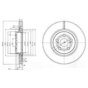 

Тормозной диск DELPHI комплект 1 шт. BG3914