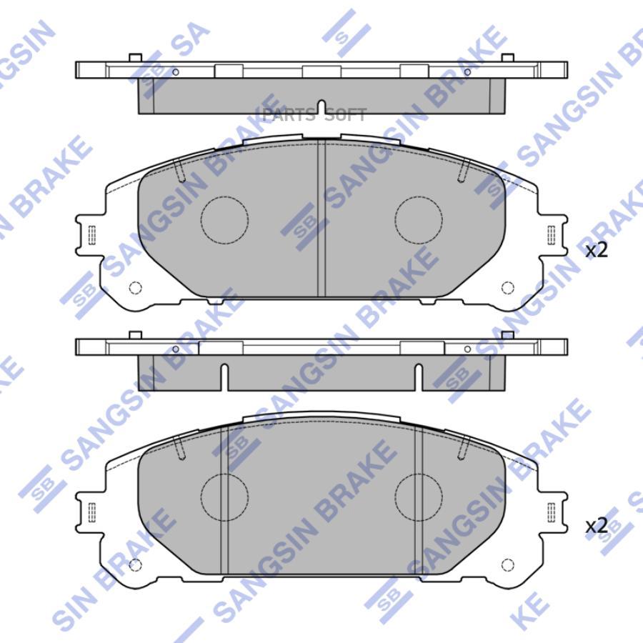 

Колодки Тормозные Sangsin brake sp4448
