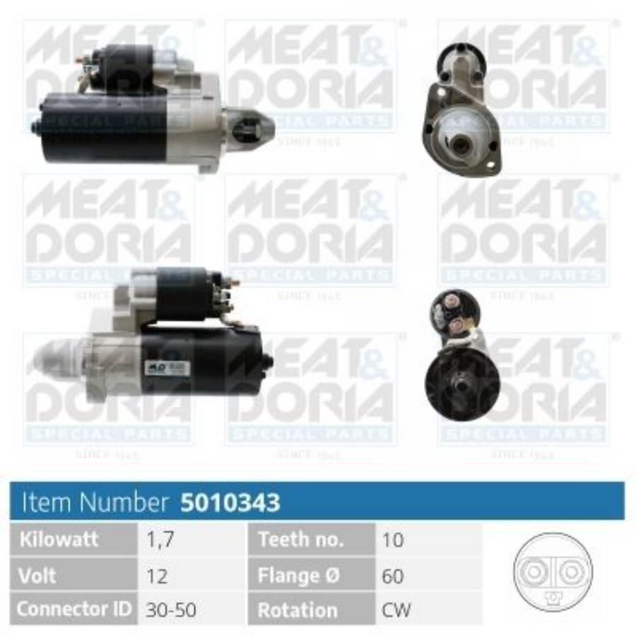 

Стартер 12v 1,7kw Mercedes C (W202),E (S211) Amg Version MEAT & DORIA арт. 5010343