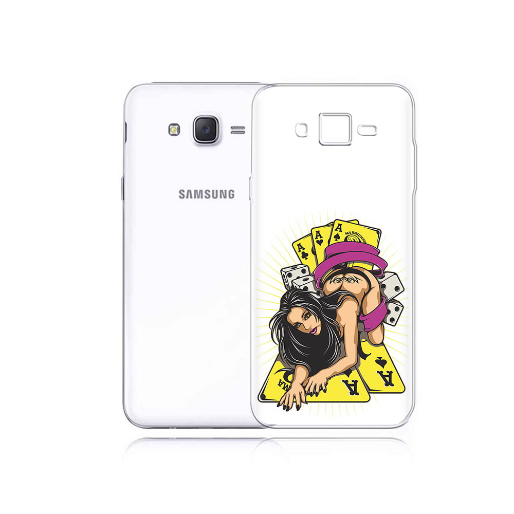 

Чехол MyPads Tocco для Samsung Galaxy J5 нарисованная девушка с игровыми картами, Прозрачный, Tocco