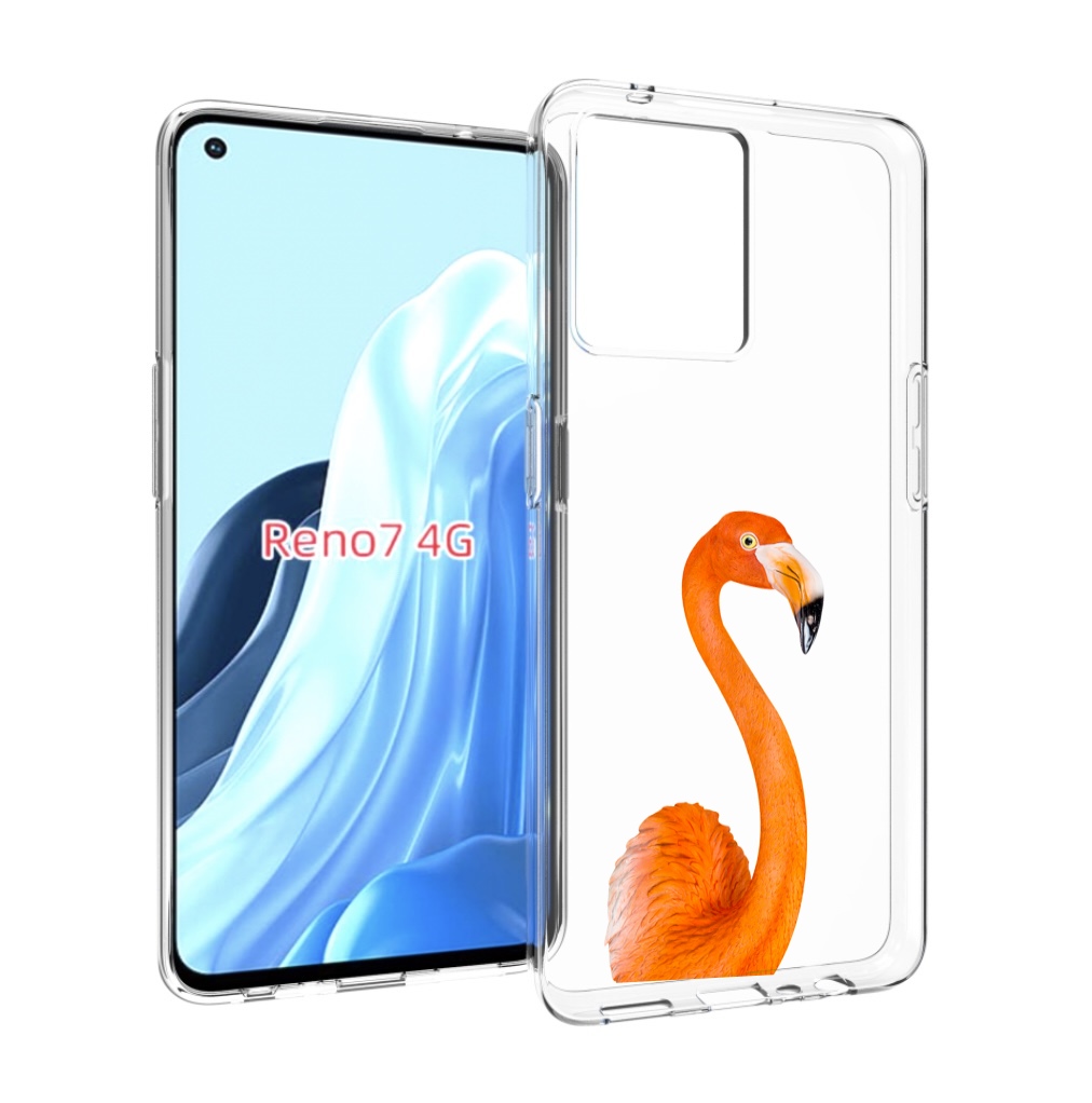 

Чехол MyPads оранжевый-фламинго для OPPO RENO 7 4G, Прозрачный, Tocco