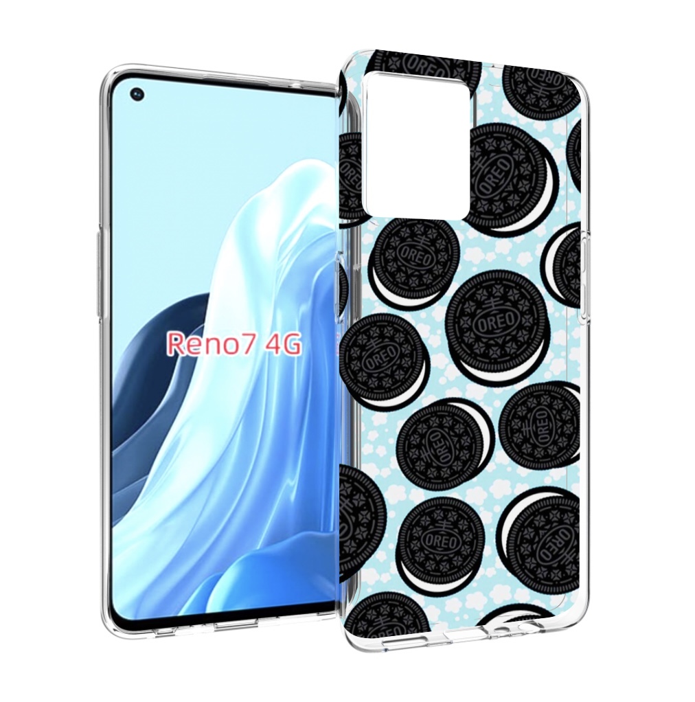 

Чехол MyPads орео печеньки для OPPO RENO 7 4G, Прозрачный, Tocco