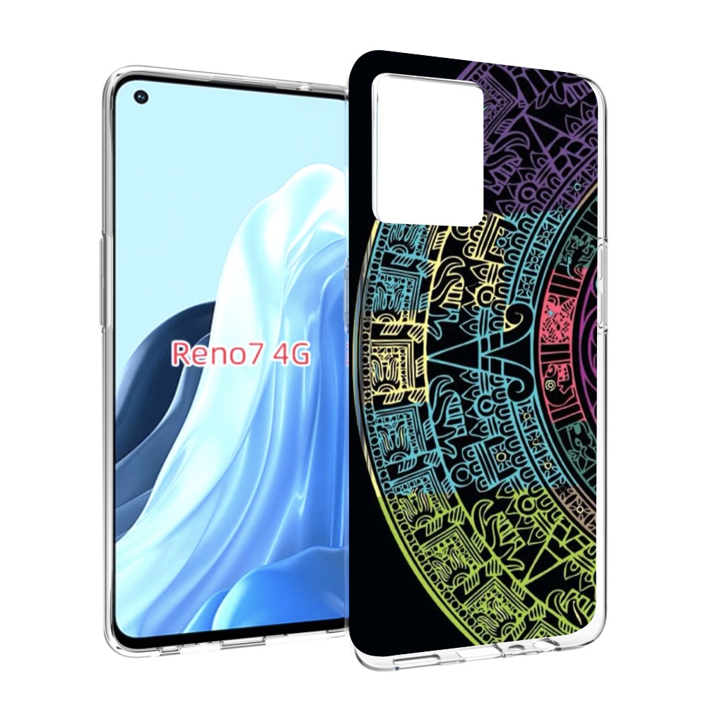 

Чехол MyPads орнамент полукруга для OPPO RENO 7 4G, Прозрачный, Tocco