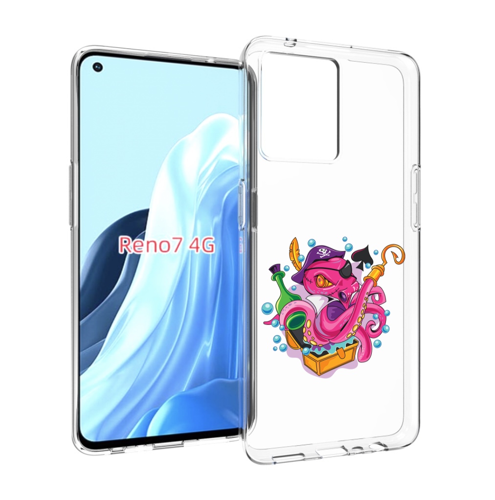 

Чехол MyPads осьминог пират детский для OPPO RENO 7 4G, Прозрачный, Tocco