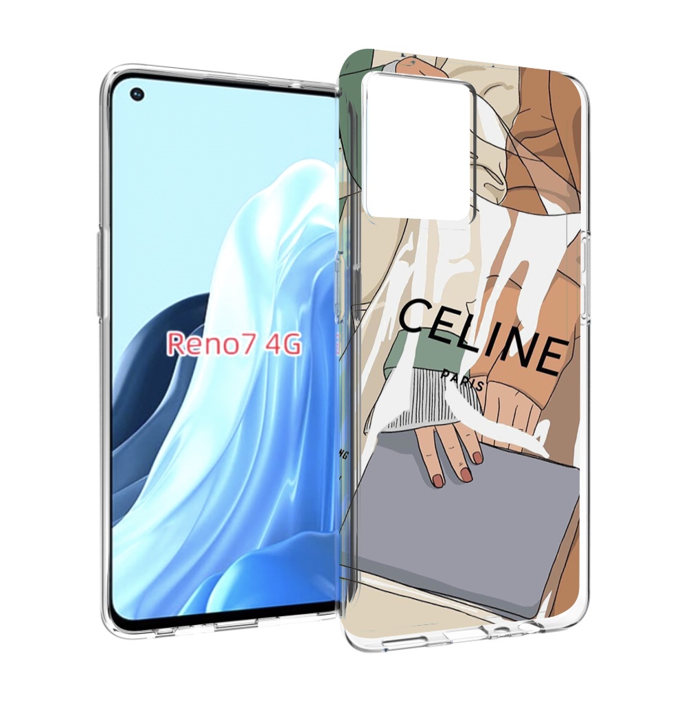 

Чехол MyPads пакет-келин-париж женский для OPPO RENO 7 4G, Прозрачный, Tocco