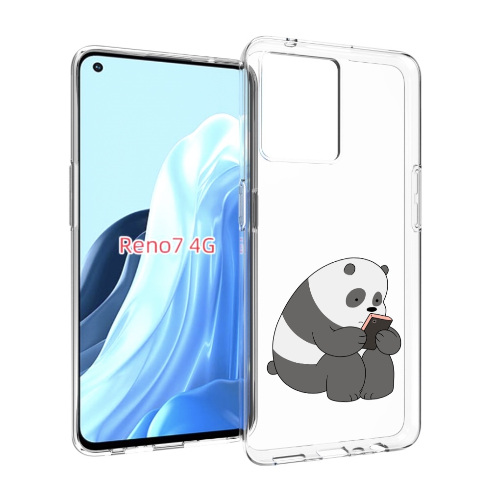 

Чехол MyPads панда-в-телефоне для OPPO RENO 7 4G, Прозрачный, Tocco