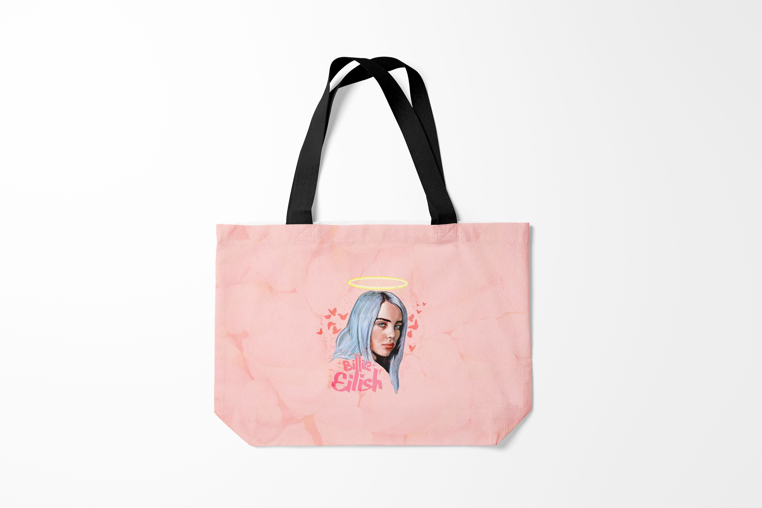 

Сумка шoппер унисекс Burnettie Billie Eilish, розовый, Billie Eilish