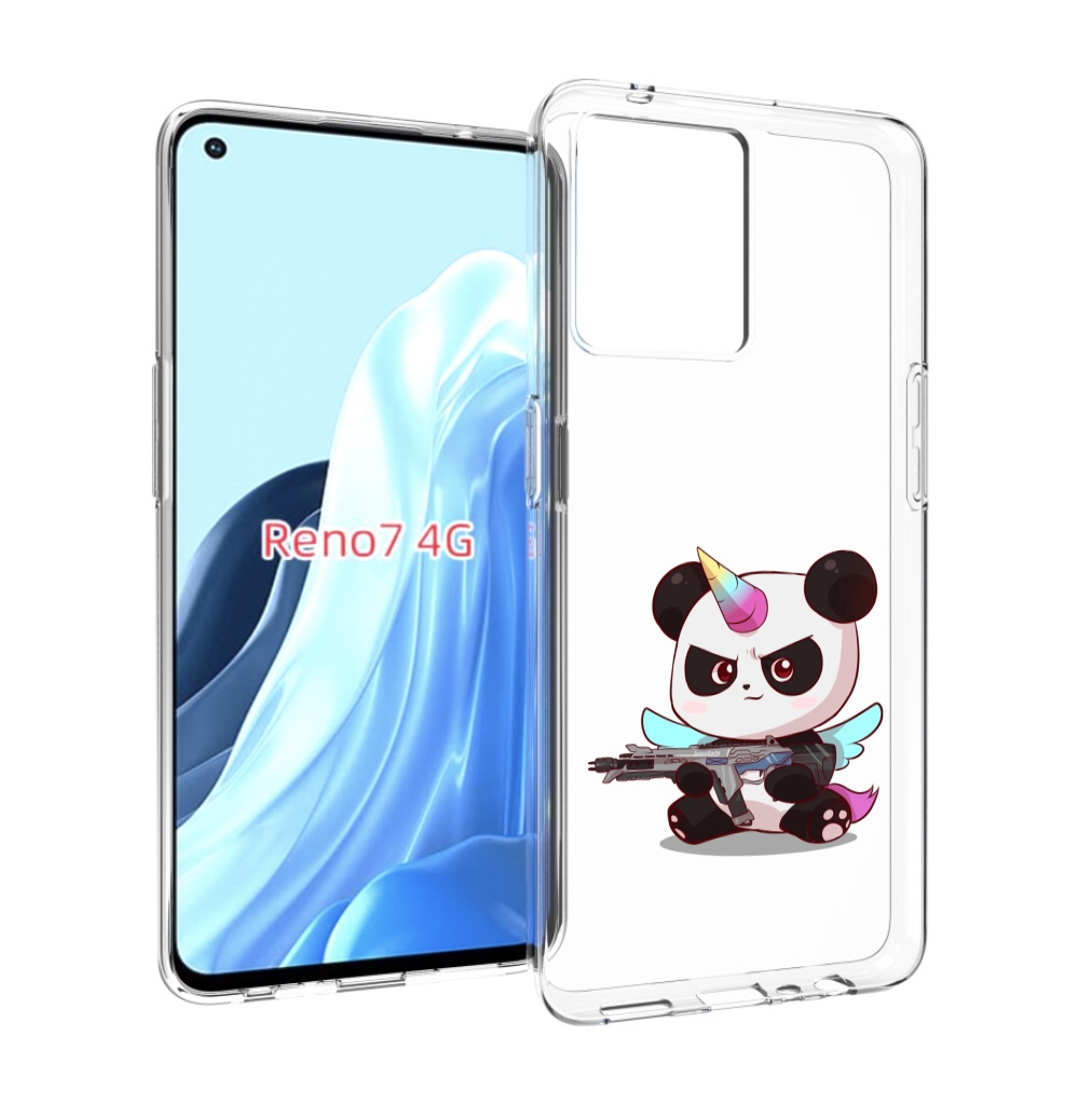 

Чехол MyPads панда-единорог детский для OPPO RENO 7 4G, Прозрачный, Tocco