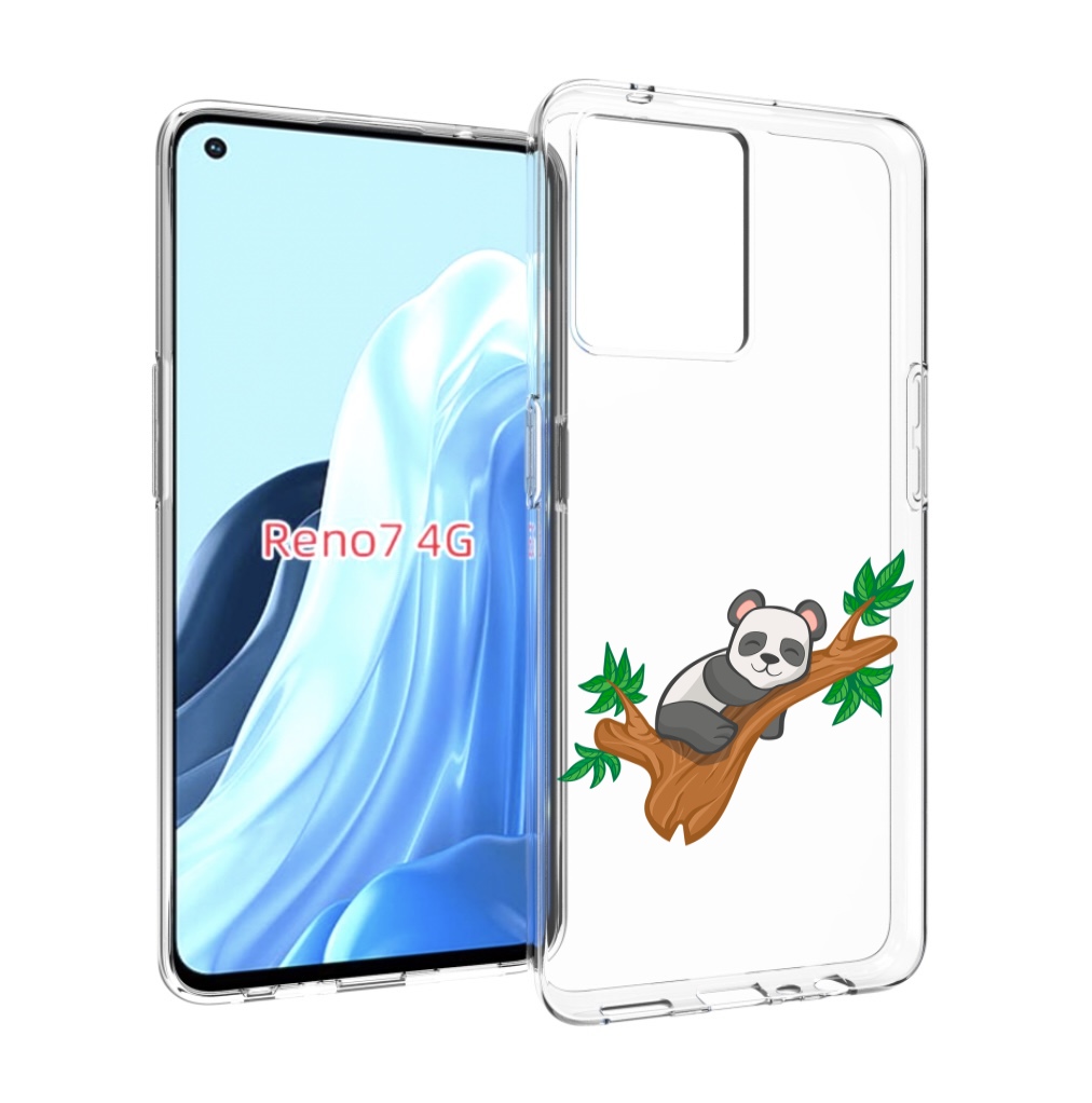 

Чехол MyPads панда-на-деревце для OPPO RENO 7 4G, Прозрачный, Tocco