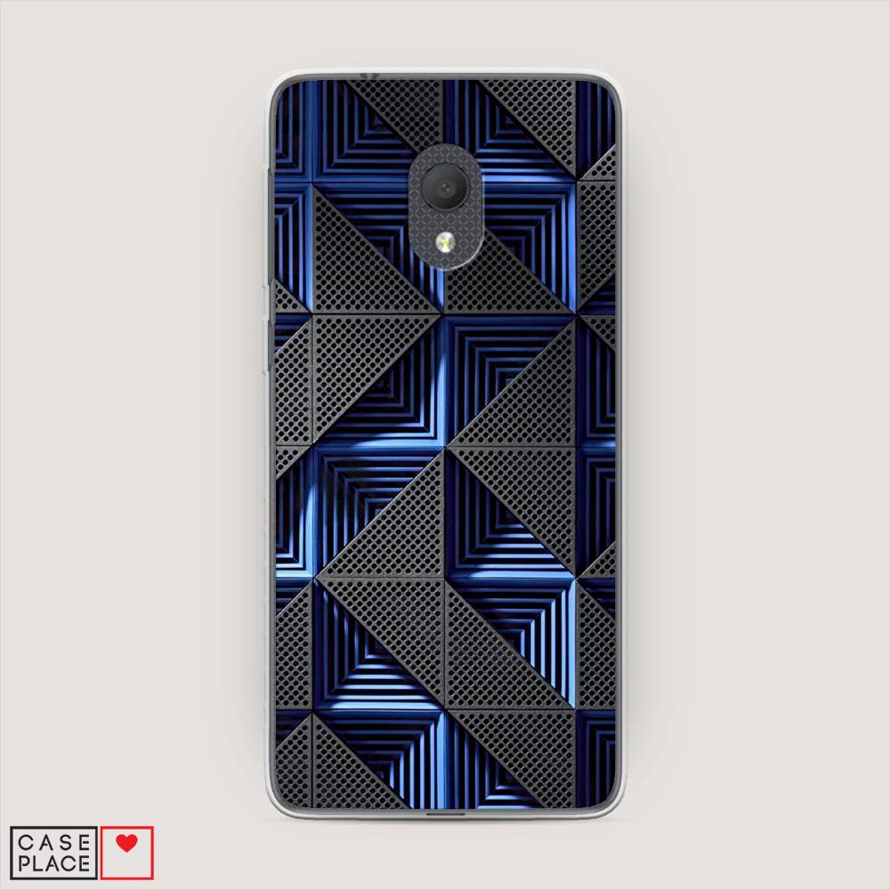

Чехол на Alcatel 1C 5003D (2019) "IBM", Серый;синий, 170650-3