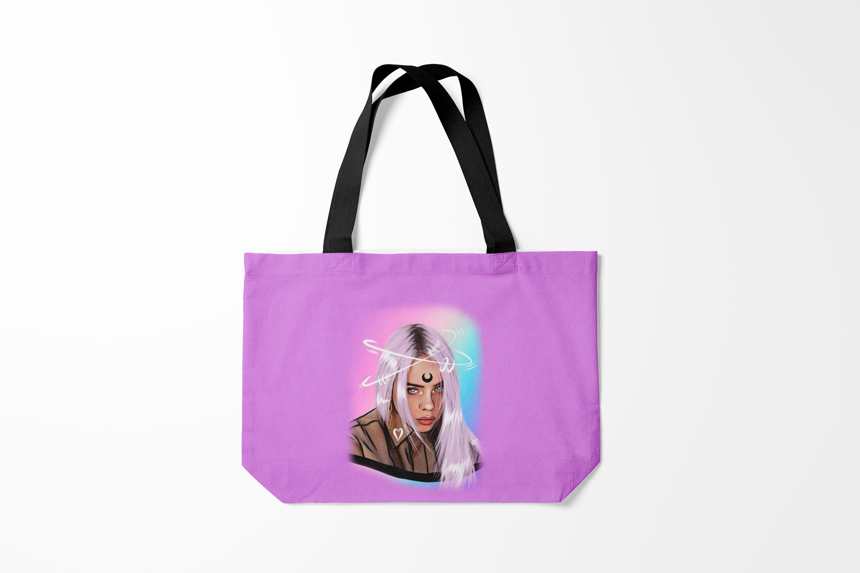 

Сумка шoппер унисекс Burnettie Billie Eilish, розовый, Billie Eilish