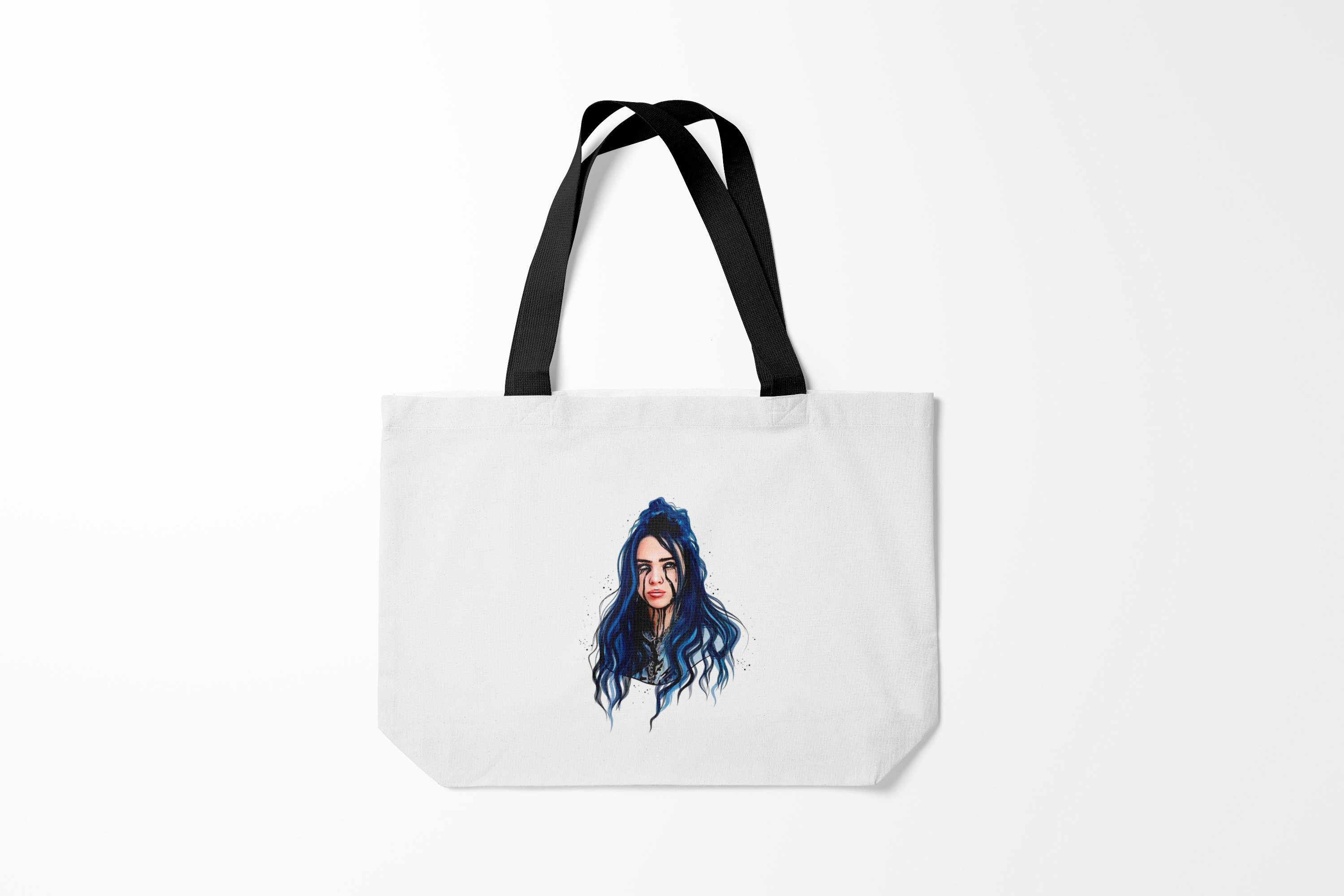 

Сумка шoппер унисекс Burnettie Billie Eilish, белый, Billie Eilish