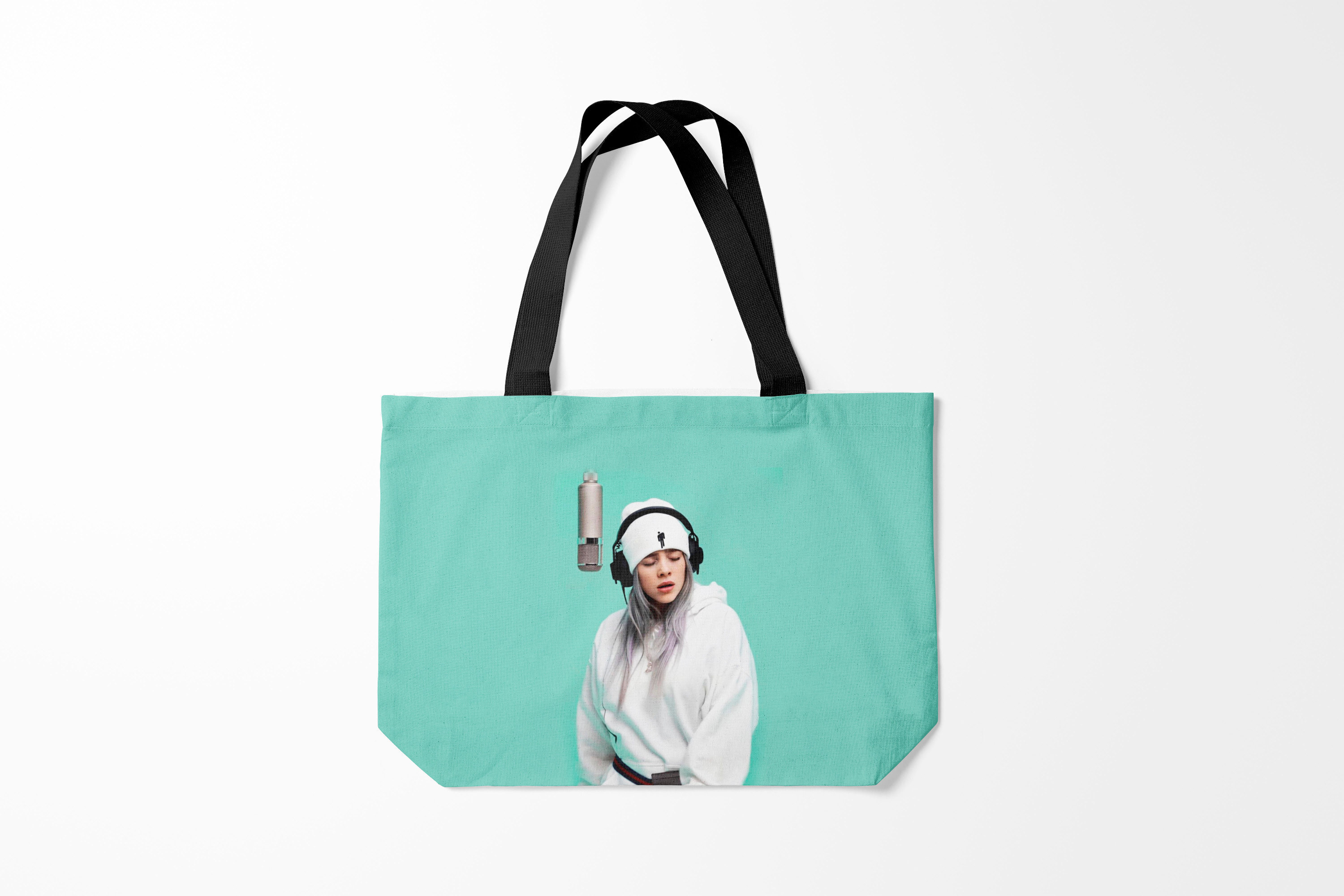 

Сумка шoппер унисекс Burnettie Billie Eilish, голубой, Billie Eilish