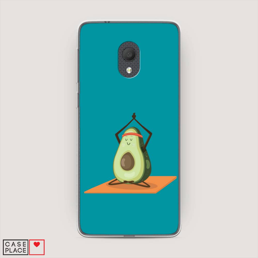 

Чехол на Alcatel 1C 5003D (2019) "Расслабься с авокадо", Бирюзовый, 170650-6