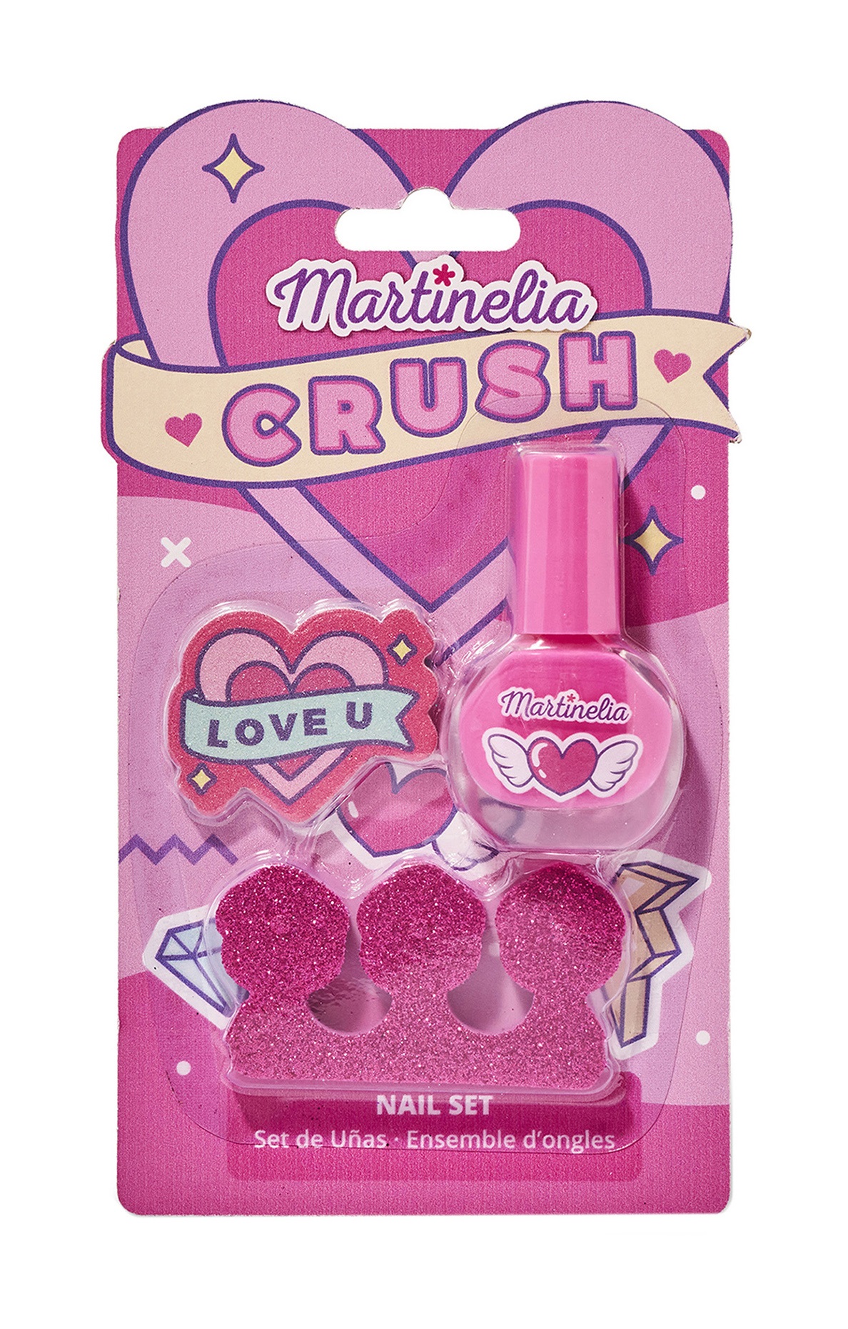 фото Набор детской косметики для ногтей martinelia crush nail set pink 2 предмета 11103