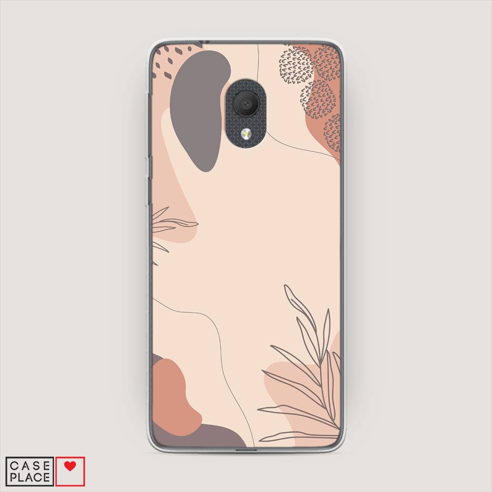 

Чехол на Alcatel 1C 5003D (2019) Нюдовые тона, Коричневый;серый, 170650-4